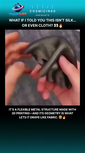 This Looks Like Silk… But It’s 3D-Printed Titanium 👀🔥