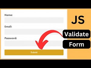 JavaScript Form Validation - How to Validate Form Fields In JavaScript