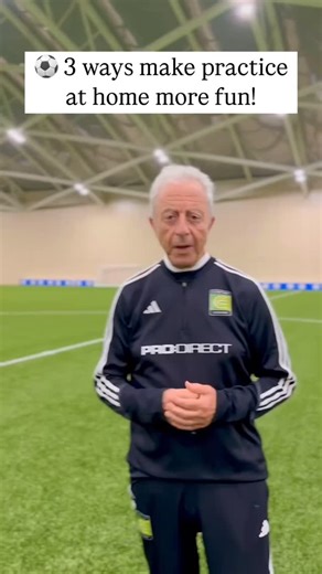 Coerver®Coaching on Instagram: "⚽️🏠 Ready to level up your skills from home? 🥅 Alf, our co-founder, shares 3 key ways to make practicing your skills at home more enjoyable. 1️⃣ Set a goal and challenge yourself to beat it each practice. 2️⃣ Get a sibling or friend involved to make it competitive and fun! 3️⃣ Track your progress over time and celebrate your improvements! 📈 Want Alf’s drill plan for your at home-practice sessions? Download the new Coerver App now! Link in our bio! 👉 Download n