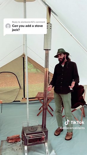 Canvas Tent with Stove Jack for Hunting and Camping