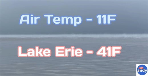 18K views · 291 reactions | Lake Erie 41F produces steam with 11F arctic air above it. | Andy Parker | Facebook