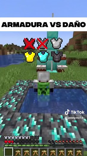 Comparativa de Armaduras en Minecraft con Jenny Mod