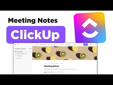 ClickUp's Meeting Notes: Take Quick Meeting Notes