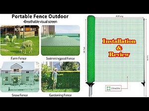 Temporary Fence | Plastic Fencing for Garden with Steel Post | Chicken Fence for Backyard