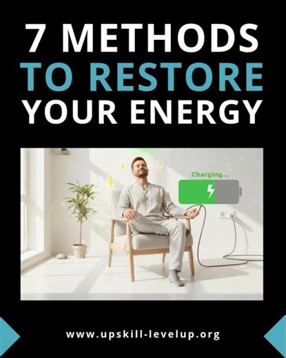 7 ways to restore your energy