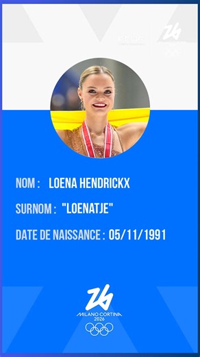 🪪 Voici la carte d'identité de Loena Hendrickx, notre patineuse vice-championne d'Europe ! 😍 Loena démarrera ces JO d'hiver ce soir avec le début du programme court en patinage artistique. 🇧🇪 | RTBF Sport