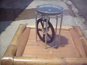 Large Stirling Engine Free Energy from the Sun