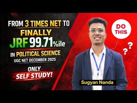 How to Prepare UGC NET JRF in Political Science//Decoding Political Science