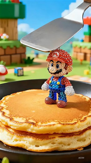 𝐇𝐄𝐄𝐘𝐀 on Instagram: "#asmr #supermario #sounds #spread #relaxingday #aiart #satisfyingsounds #oddlysatisfying #satisfying #visualart #viralvideo #asmrcommunity 슈퍼마리오에 등장하는 캐릭터들을 구슬 질감으로 만들어 팬케이크 위에 눌러 바르는 스프레드 영상 만들었어요. 이번에도 재미있게 감상해주세요. I created a spread-style ASMR video by turning Super Mario characters into crystal bead textures and pressing and spreading them on fluffy pancakes. Enjoy this satisfying and playful ASMR experience! スーパーマリオのキャラクターをクリスタルビーズの質感で作り、 パンケーキの上で押して広げるASMR動画を作りました