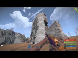 Rust Building Tutorial: High External Gate Airlock/Tower Combo!