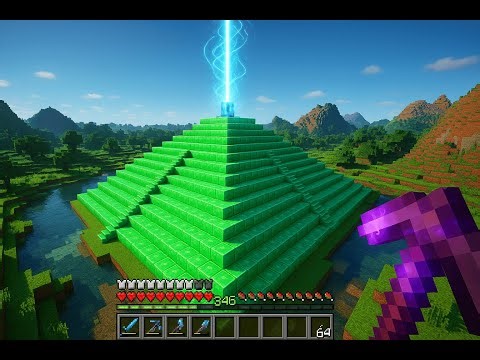 Creating My Woodland Base's Ultimate Emerald Beacon! 🌲💚 | Minecraft Survival