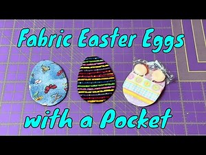 Reusable Fabric Easter Egg With Pocket - Beginner Friendly