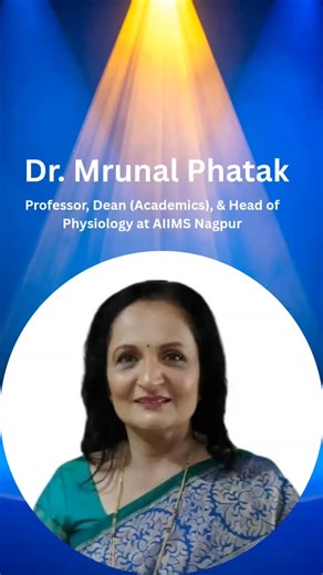 Zocto on Instagram: "Dr. Mrunal Phatak — Professor, Dean (Academics), & Head of Physiology at AIIMS Nagpur Dr. Mrunal Phatak is a distinguished medical professional serving as Professor and Head of the Department of Physiology, as well as Dean (Academics) at the All India Institute of Medical Sciences (AIIMS) Nagpur, one of India’s premier medical institutions. Academic Qualifications & Professional Role Dr. Phatak completed her MBBS and MD in Physiology, building a strong foundation in both cli