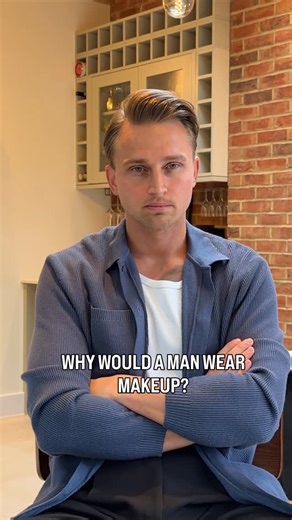 Carl Cunard on Instagram: "Men shouldn’t wear makeup 😏 This is what natural men’s makeup actually looks like. Nothing dramatic. Nothing heavy. Just skin, but better. Save this if you want simple, undetectable makeup. Comment product and I’ll DM you what I use. #Makeup #MakeupForMen"