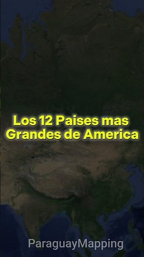 Los 12 Paises mas grandes de America #history #geography #paisesdelmundo #geografia #edit #map