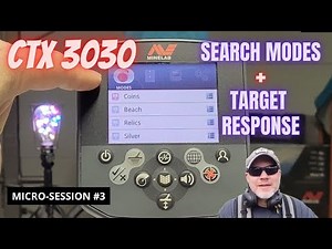 Minelab CTX 3030: Search Modes and Target Response Options - Micro-Session #3