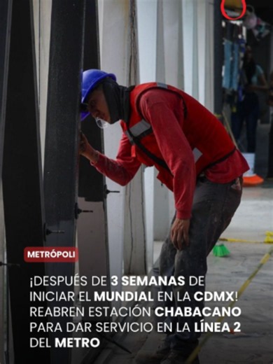 🚇 Tras varias semanas de remodelaciones, el Director General del Sistema de Transporte Colectivo (STC) Metr, Adrián Rubalcava, anunció la reapertura de la estación Chabacano de la Línea 2.