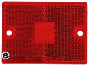Replacement Red Lens for Peterson Rectangular Side Marker Light w/ Reflector - Old Style Peterson Ac