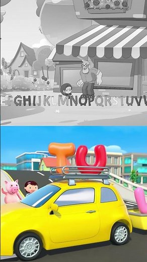 Lets Learn ABC with Morphle! (Q-Z) 🎶 #morphle #funsongs #learning #forkids #vehicles