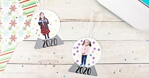 Paper Snow Globe Christmas Ornaments