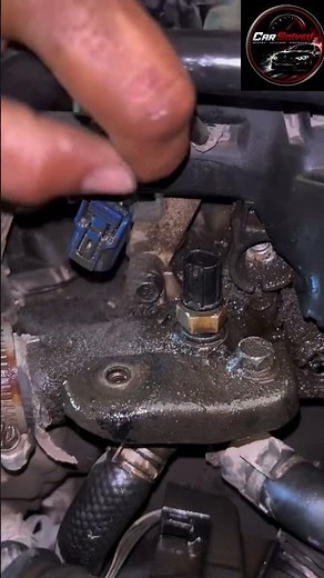 How to Replace Car Water Temperature Sensor Fast! 🚗💡 #shorts #coolantsensor #engineoverheating