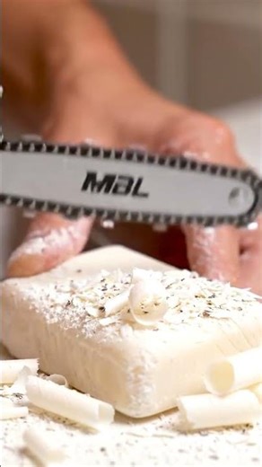 Tiny Chainsaw CARVES Soap! 🪚🧼 | Messy Shavings