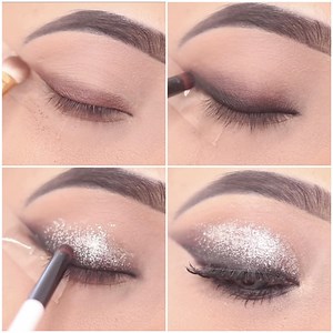 1.8M views · 35K reactions | Get your inspiration from Shilpa's silver eye makeup! | MetDaan Makeup | Facebook