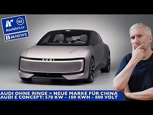 AUDI without rings as a new brand for China? AUDI E Concept with 800V technology and 100 kWh batt...
