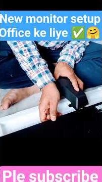 new monitor setup ✅ office ke liye ❤️ #youtubeshorts #vbloger #tranding #minivlog #vlog #videomaker