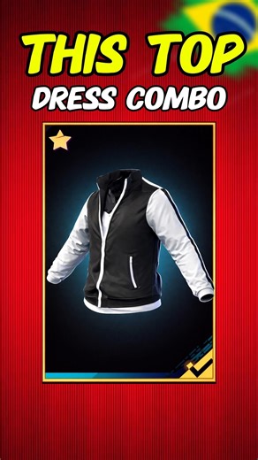 🇧🇷🔥TOP 6 NO TOP UP DRESS COMBOS WITH FREE BLACK JERSEY#freefire#shorts