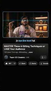 How to HOOK viewers with this simple editing trick! #videoeditingtips #filmediting