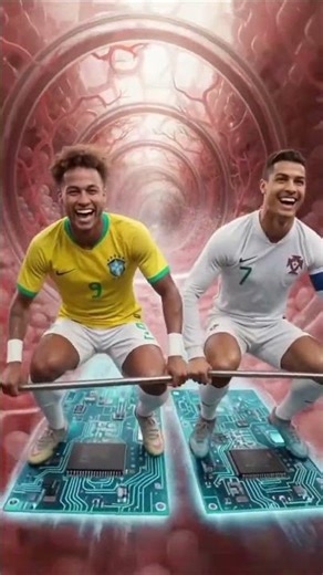 😳 Mini Messi & Mini Ronaldo Get Eaten by Neymar… And the Ending Is Crazy! 😂⚽