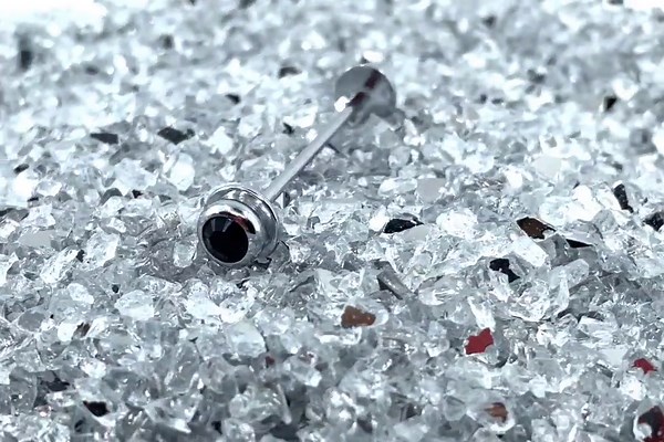 Mens Shirt Collar Bar: Silver Lapel Pin With Black Stone - Etsy