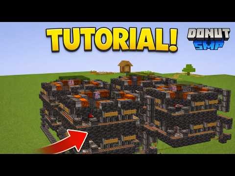 How To Build The Best Bone Block Farm (Tutorial - Donut SMP)