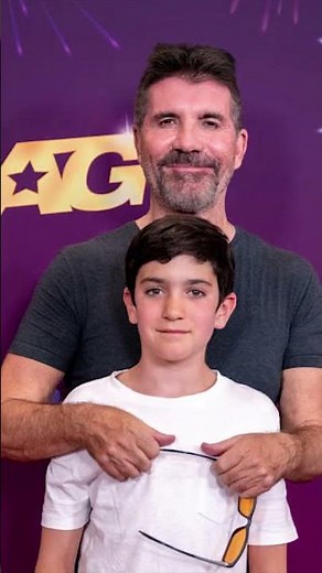 Simon Cowell and his youngest Val's day son, Eric Cowell #simoncowell #agt #americangottalent