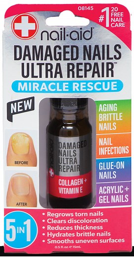 Nail-Aid - 5-in-1 Damaged Nails Multi-Repair for Fingernails or Toenails
