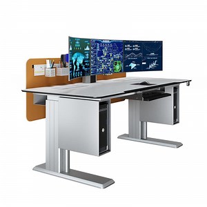 [Hot Item] Sit and Stand Adjustable Height Office Desk Control Room Console