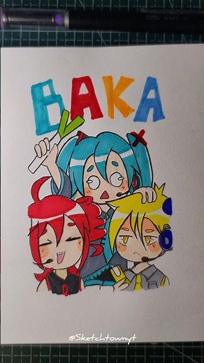 Triple baka is back!!✨#miku #teto #illustrationmaking #originalwork #animation