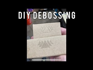 DIY Debossing / Embossing For Product Packaging