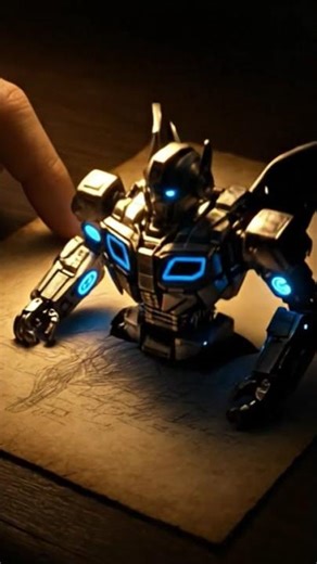 When a simple sketch turns into a living transformer robot! 🤯✨