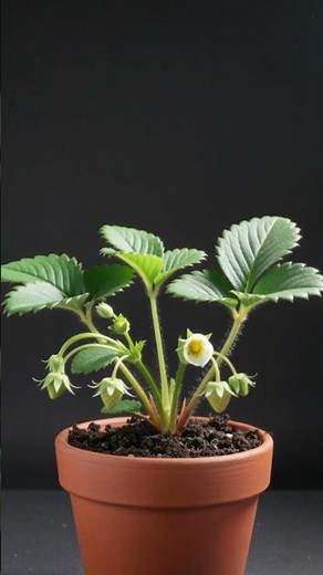 From Seed to Strawberry Plant in 12 Seconds | Amazing Growth Time-Lapse