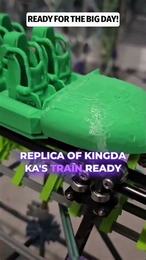 3D Printed KingDa Ka Train #knex