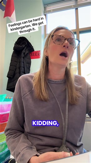 Walking through a kindergartener that was a major moment. #kindergarten #socialemotionallearning #teachersoftiktok #bigemotions #calmcorner