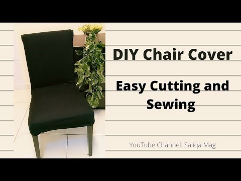 How to Make Chair Cover | DIY Chair Cover | Easy Cutting and Sewing of Chair Cover at Home