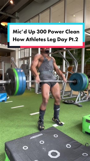 Athletes Leg Day Part 2 - Power Clean Training with Color Commentary
