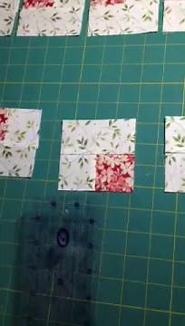 Log Cabin Blocks: Just cut and sew exact-size pieces