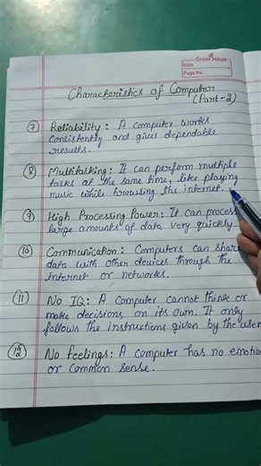 Top Characteristics of Computer | Part-2 | Computer Basics #shorts