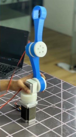 Robotic top arm movement with cycloidal drive gearbox #roboticarm #3dprinted #roboimpex #robotics