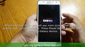 Samsung Galaxy J7 Prime Hard reset