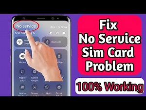 How to Fix No Service SIM Card Problem On Android(2024)ISIM Card No Service Problem Solve On Android